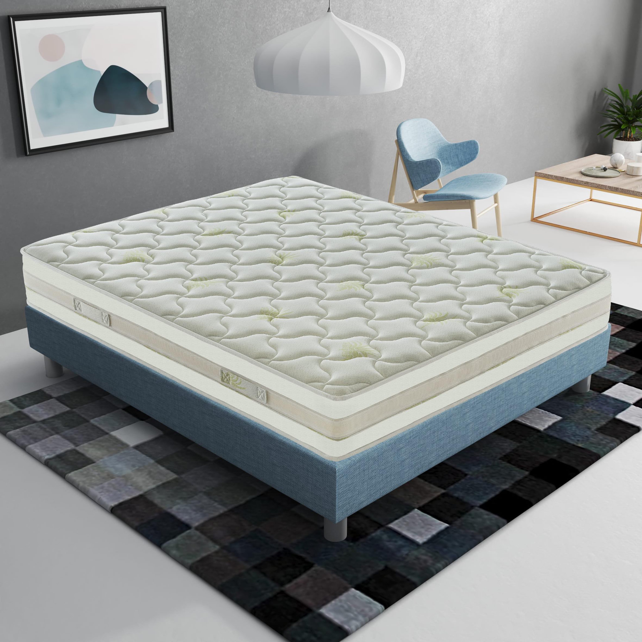 Voir la diapositive 1 : ILOVESLEEP Matelas Mousse ROMA - Accueil Mémoire De Forme - Epaisseur 25 Cm