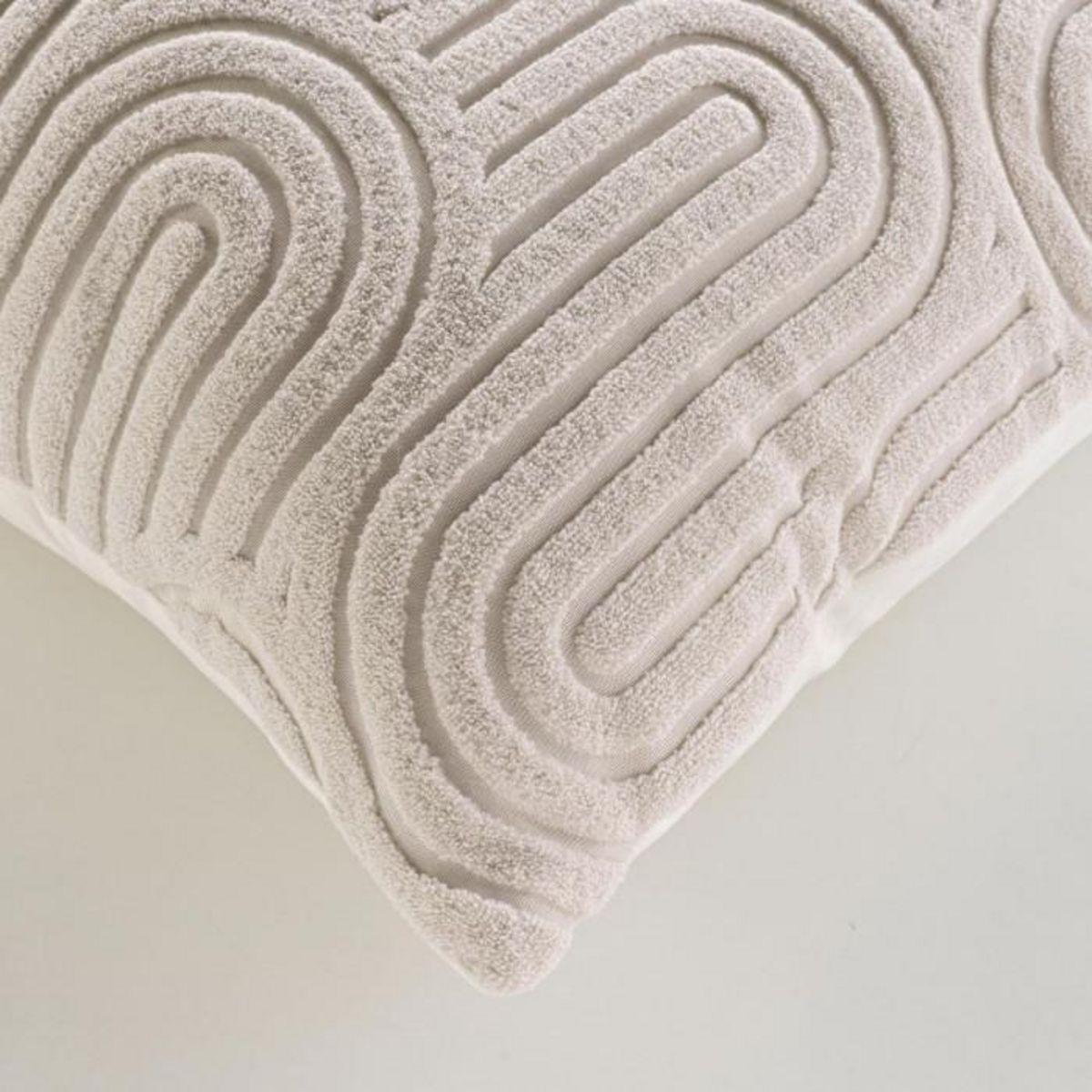 Paris Prix Coussin Déco en Velours  Pila  45x45cm Beige