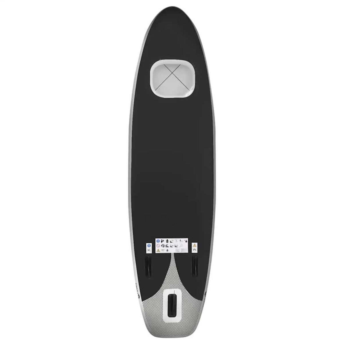 VIDAXL Ensemble de planche SUP gonflable Noir 300x76x10 cm