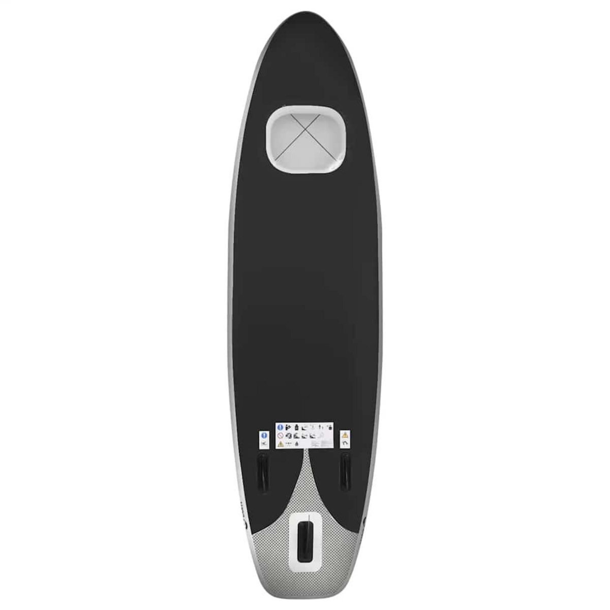 VIDAXL Ensemble de planche SUP gonflable Noir 300x76x10 cm
