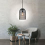 Voir la diapositive 2 : The Home Deco Factory Suspension luminaire en métal filaire Cage - Diam. 20 cm