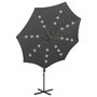 Voir la diapositive 5 : VIDAXL Parasol de jardin en porte-a-faux avec mat et lumieres LED