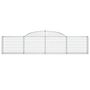 Voir la diapositive 4 : VIDAXL Paniers a gabions arques 2 pcs 300x30x60/80 cm Fer galvanise