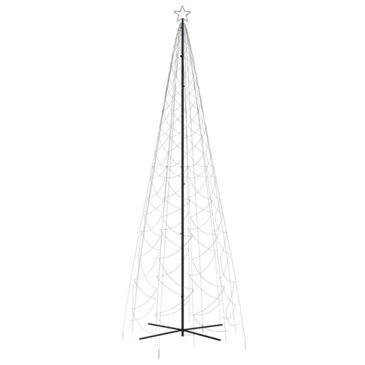 VIDAXL Arbre de Noël cône 1400 LED Blanc froid 160x500 cm