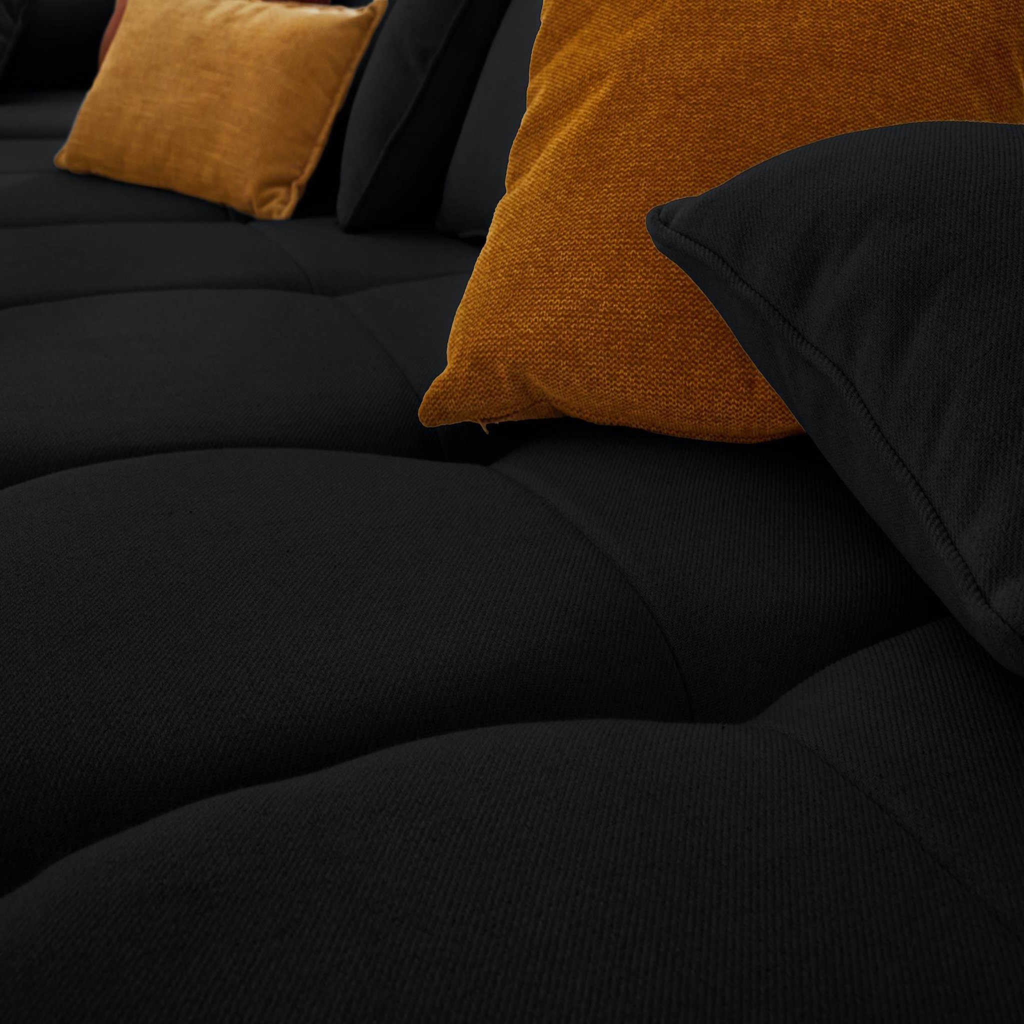 Voir la diapositive 2 : LISA DESIGN Caracas - canapé modulable d'angle gauche - 4 places - en tissu