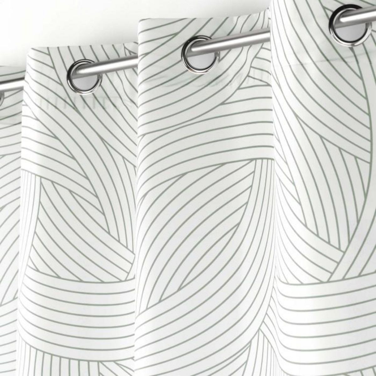 Paris Prix Rideau à Œillets Imprimé  Linea  140x260cm Blanc