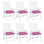 Voir la diapositive 4 : VIDAXL Coussins de chaise lot de 6 rose 50x50x7 cm tissu oxford