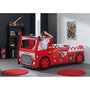 Voir la diapositive 2 : Paris Prix Pack - Lit Enfant & Matelas  Camion de Pompier  90x200cm Rouge