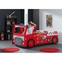 Voir la diapositive 2 : Paris Prix Pack - Lit Enfant & Matelas  Camion de Pompier  90x200cm Rouge