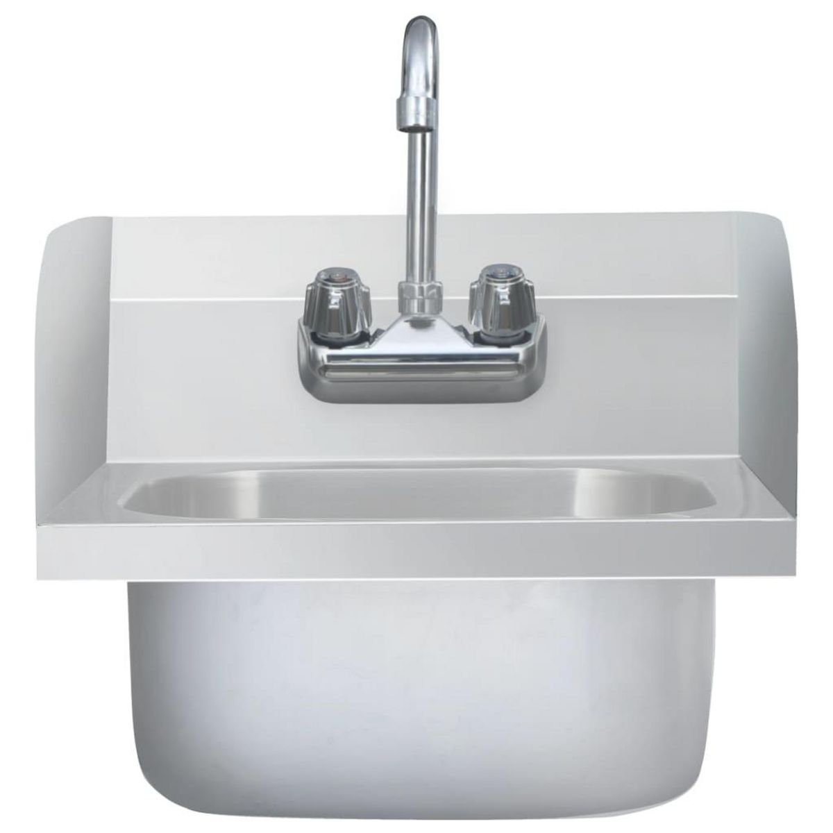 VIDAXL Lavabo commercial de lavage des mains avec robinet Inox