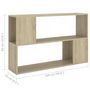 Voir la diapositive 6 : VIDAXL Bibliotheque Chene Sonoma 100x24x63 cm Bois d'ingenierie