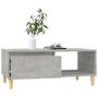 Voir la diapositive 4 : VIDAXL Table basse Gris beton 90x50x36,5 cm Bois d'ingenierie