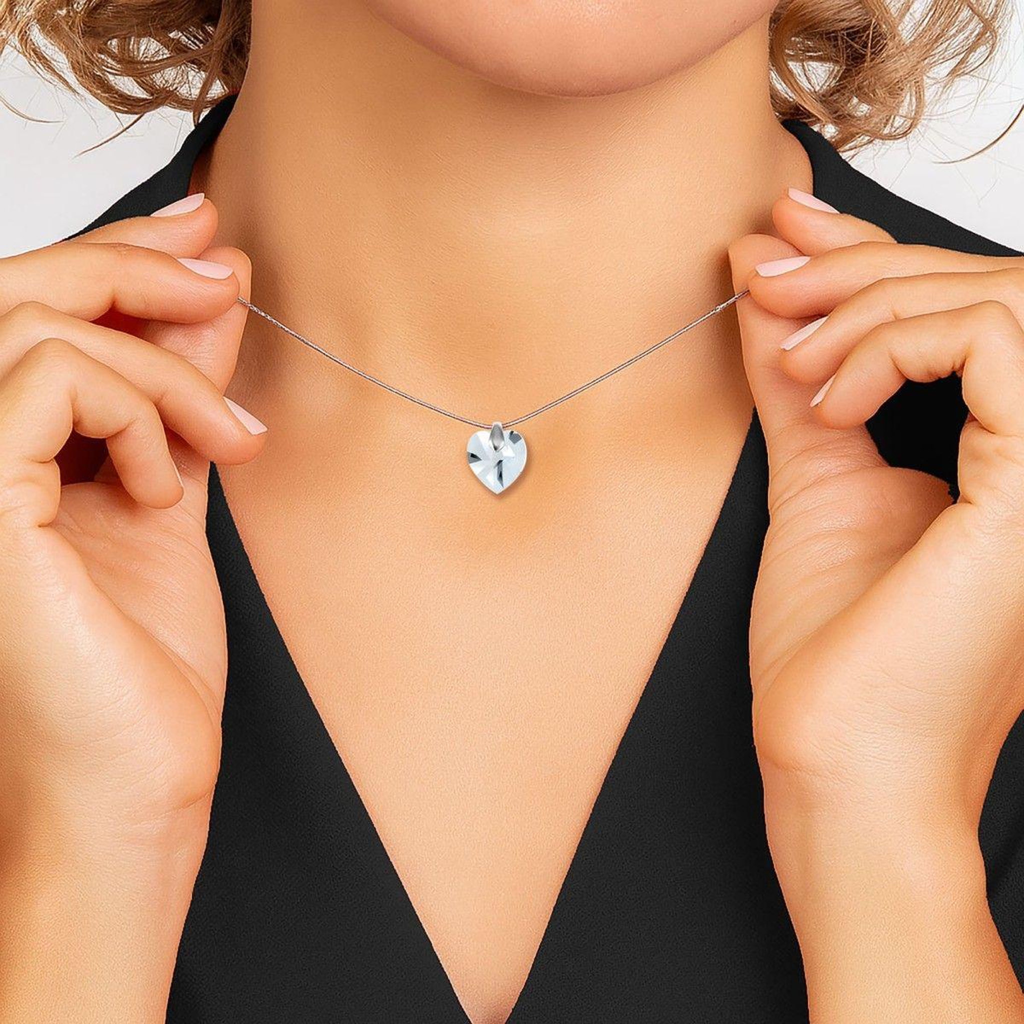 Voir la diapositive 2 : SC CRYSTAL Collier coeur par SC Crystal®