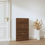 Voir la diapositive 3 : VIDAXL Armoire a chaussures Chene marron 59x17x108cm Bois d'ingenierie