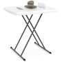 Voir la diapositive 1 : ID MARKET Table pliante à hauteur réglable 3 positions pour extérieur intérieur camping