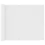 VIDAXL Ecran de balcon Blanc 75x300 cm Tissu Oxford