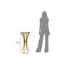Voir la diapositive 6 : Paris Prix Table d'Appoint  Shanty  81cm Noir & Or