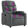 Voir la diapositive 2 : VIDAXL Fauteuil de massage inclinable Gris Similicuir