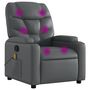 Voir la diapositive 2 : VIDAXL Fauteuil de massage inclinable Gris Similicuir