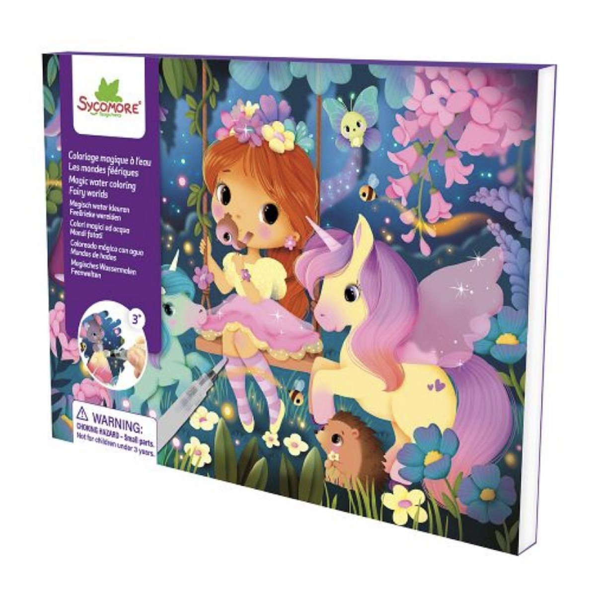 Au Sycomore Pockets - coloriage magique à l'eau - les mondes féériques
