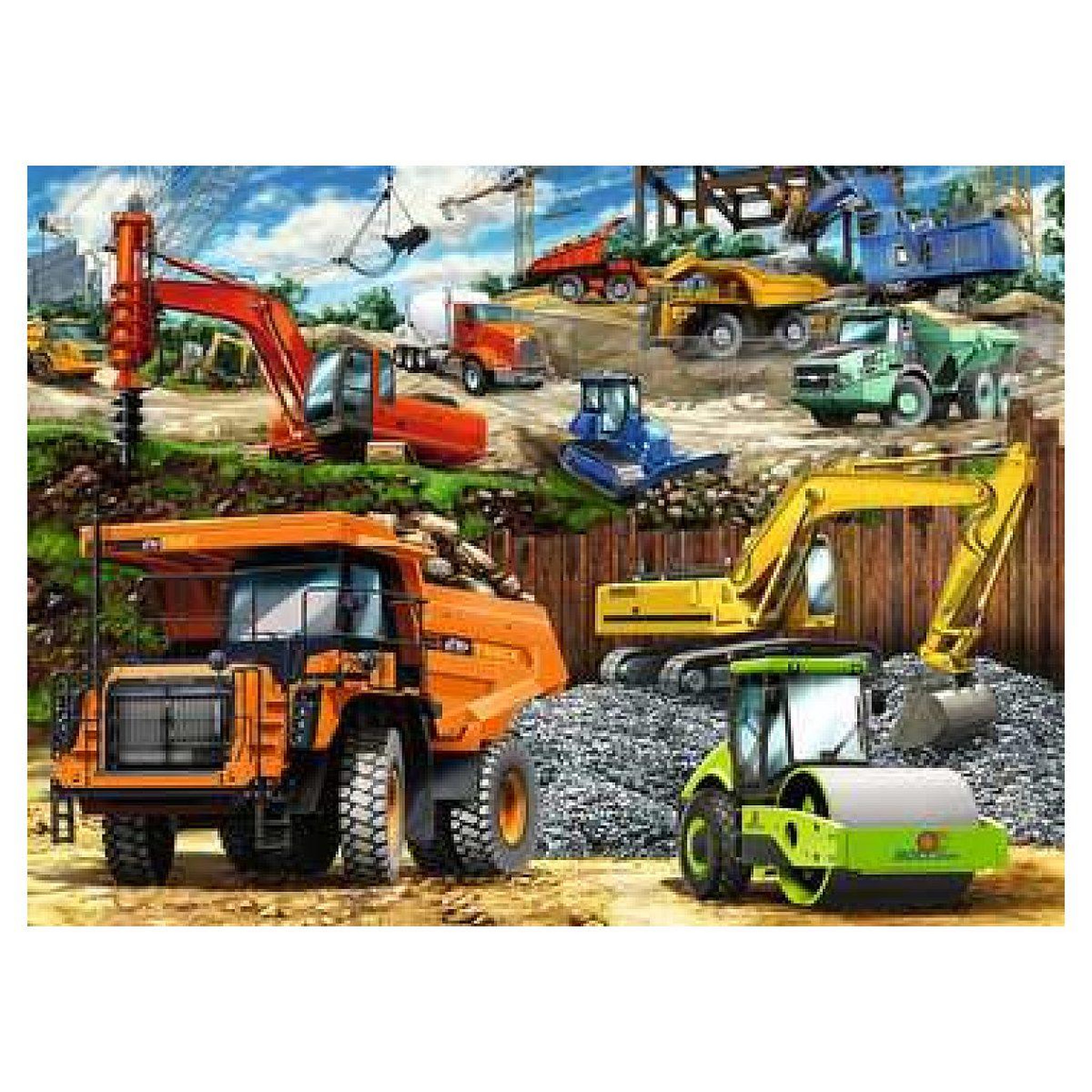Voir la diapositive 2 : RAVENSBURGER Puzzle XXL 100 pcs le chantier