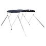 Voir la diapositive 3 : VIDAXL Toit bimini a 3 arceaux parois en maille 183x(137-152)x137 cm