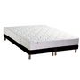 Voir la diapositive 3 : Ensemble literie matelas ressorts ensachés 20cm 160x200 cm + sommier tapissier noir 2x80cm ASTRE