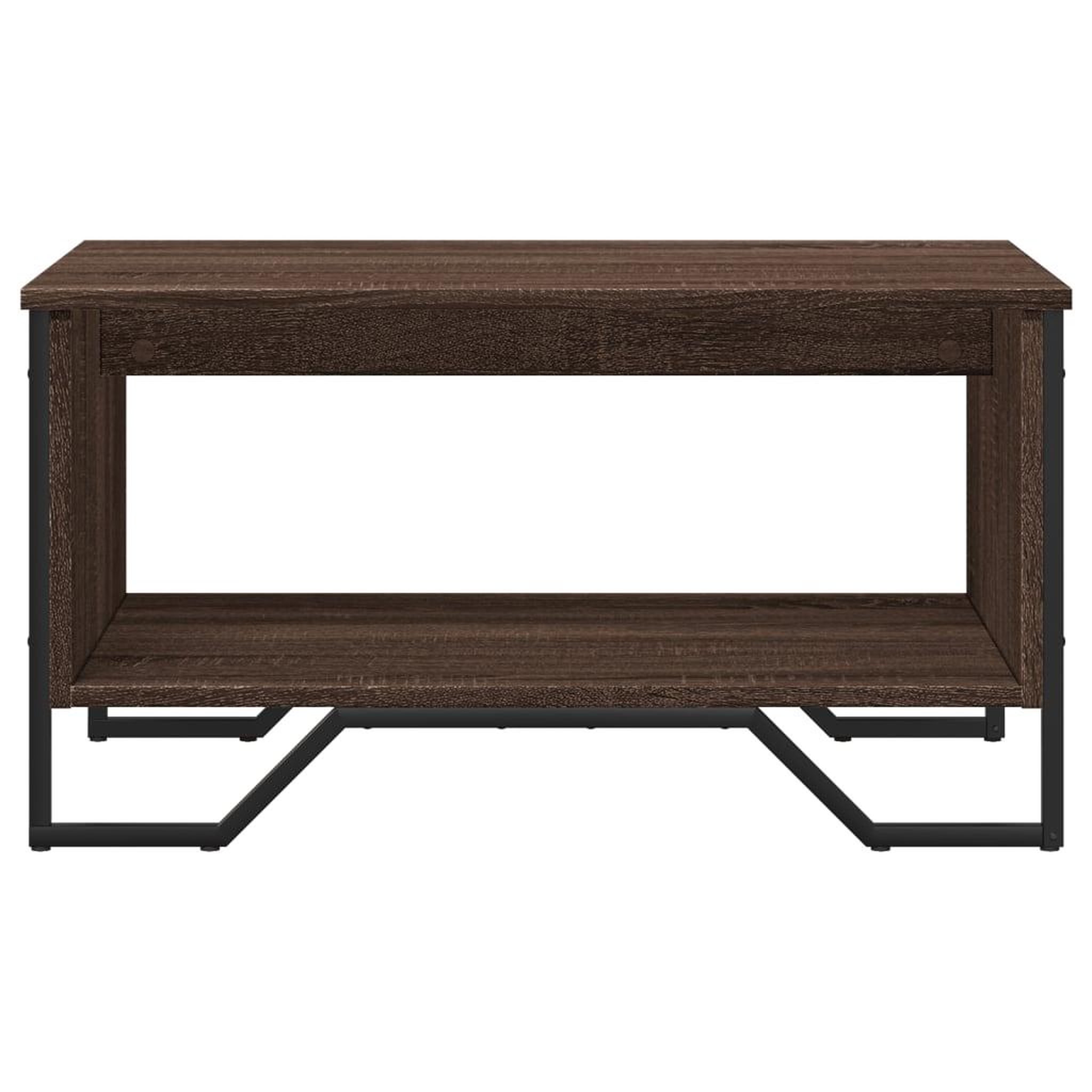 Voir la diapositive 5 : VIDAXL Table basse chene marron 75x51x40 cm bois d'ingenierie