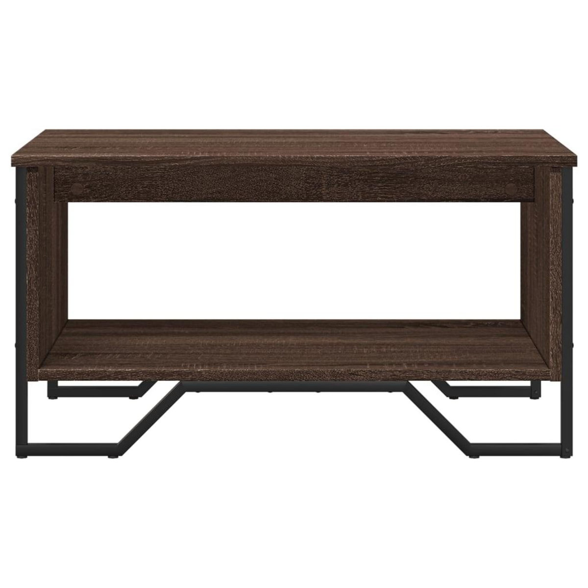 VIDAXL Table basse chene marron 75x51x40 cm bois d'ingenierie