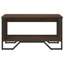 Voir la diapositive 5 : VIDAXL Table basse chene marron 75x51x40 cm bois d'ingenierie