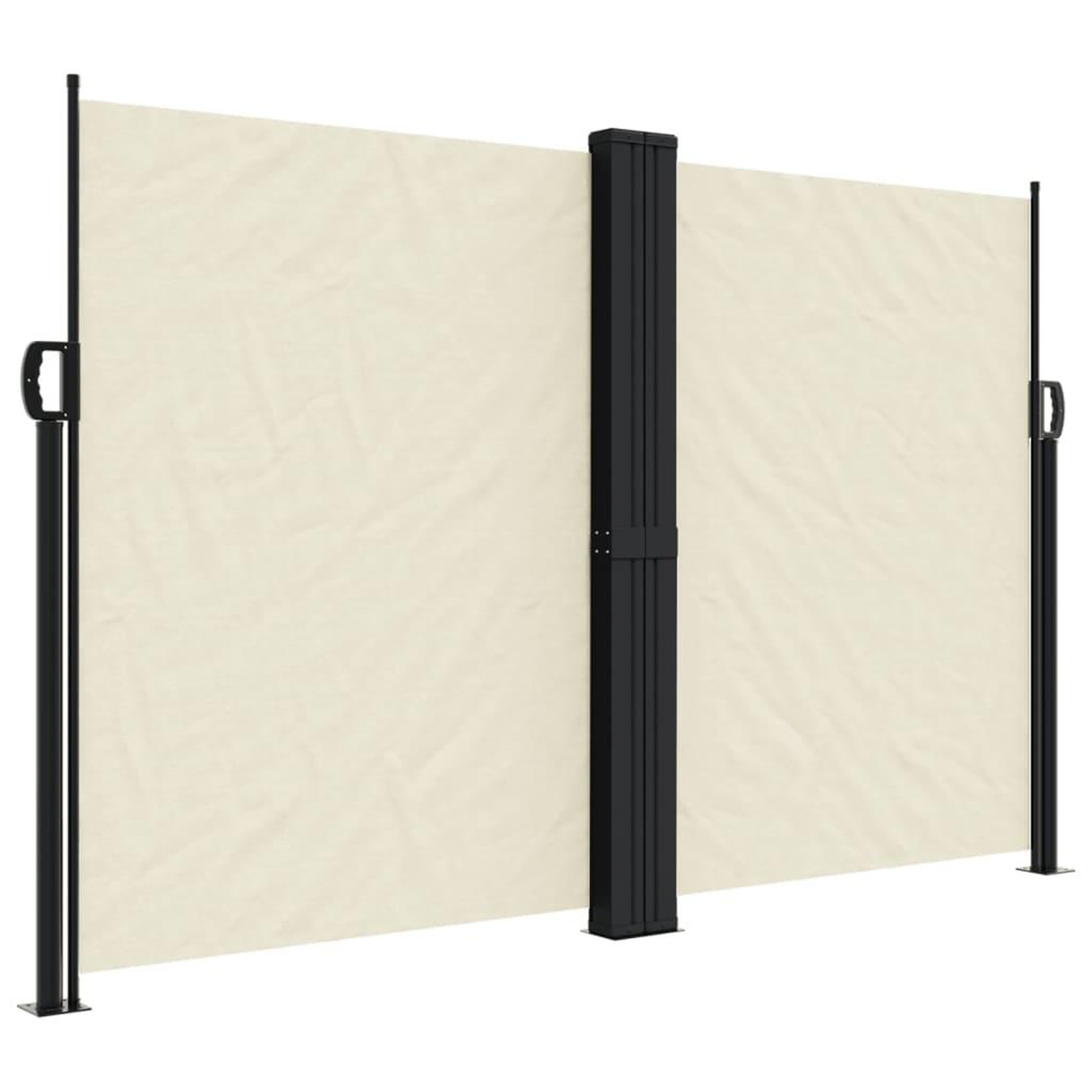 Voir la diapositive 2 : VIDAXL Auvent lateral retractable creme 160x1200 cm