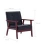 Voir la diapositive 6 : VIDAXL Ensemble de canapes 2 pcs noir similicuir