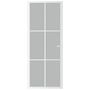 Voir la diapositive 3 : VIDAXL Porte interieure 83x201,5 cm Blanc Verre mat et aluminium