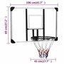 Voir la diapositive 6 : VIDAXL Panneau de basket-ball Transparent 106x69x3 cm Polycarbonate