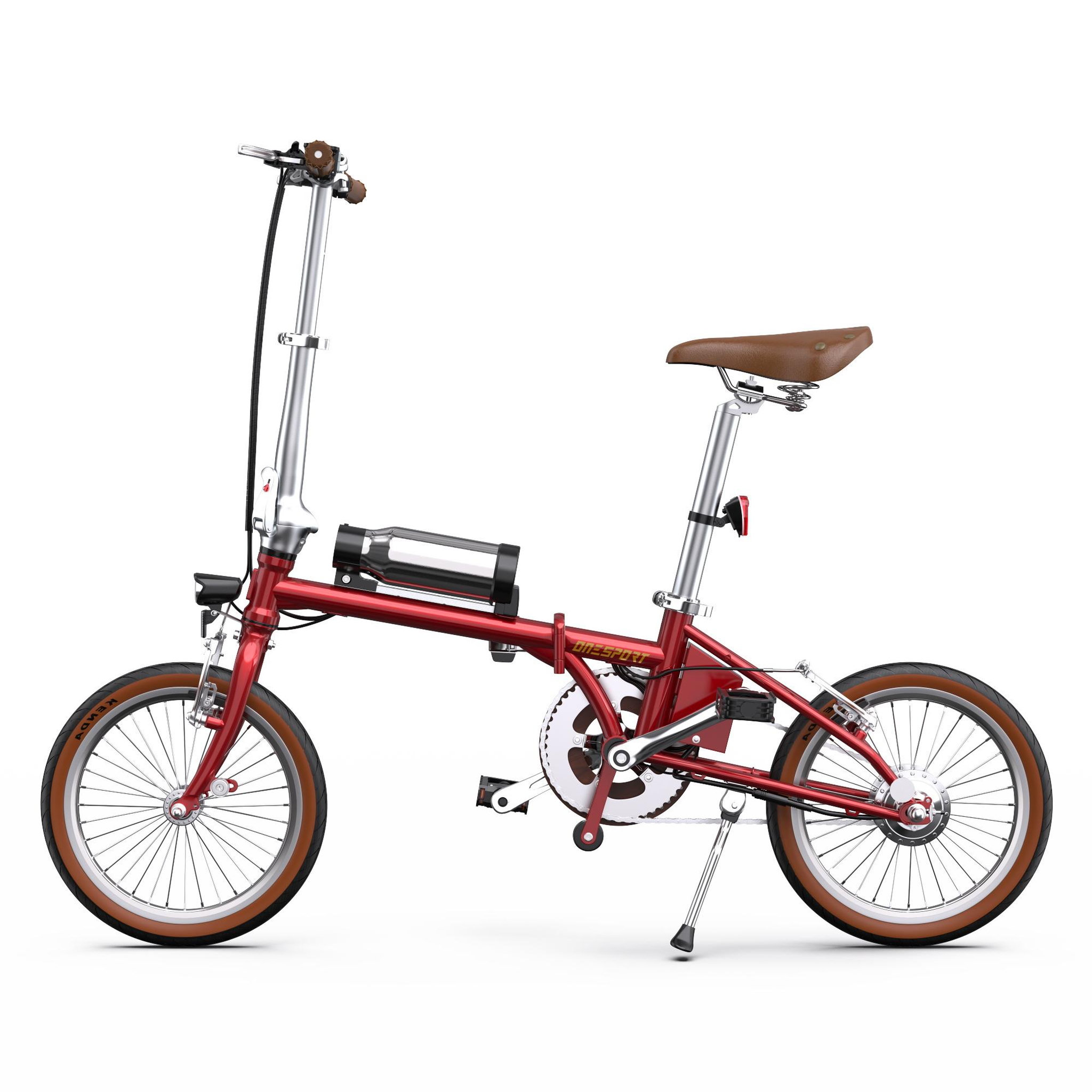 Voir la diapositive 2 : ONESPORT Vélo électrique compact ONESPORT OT02