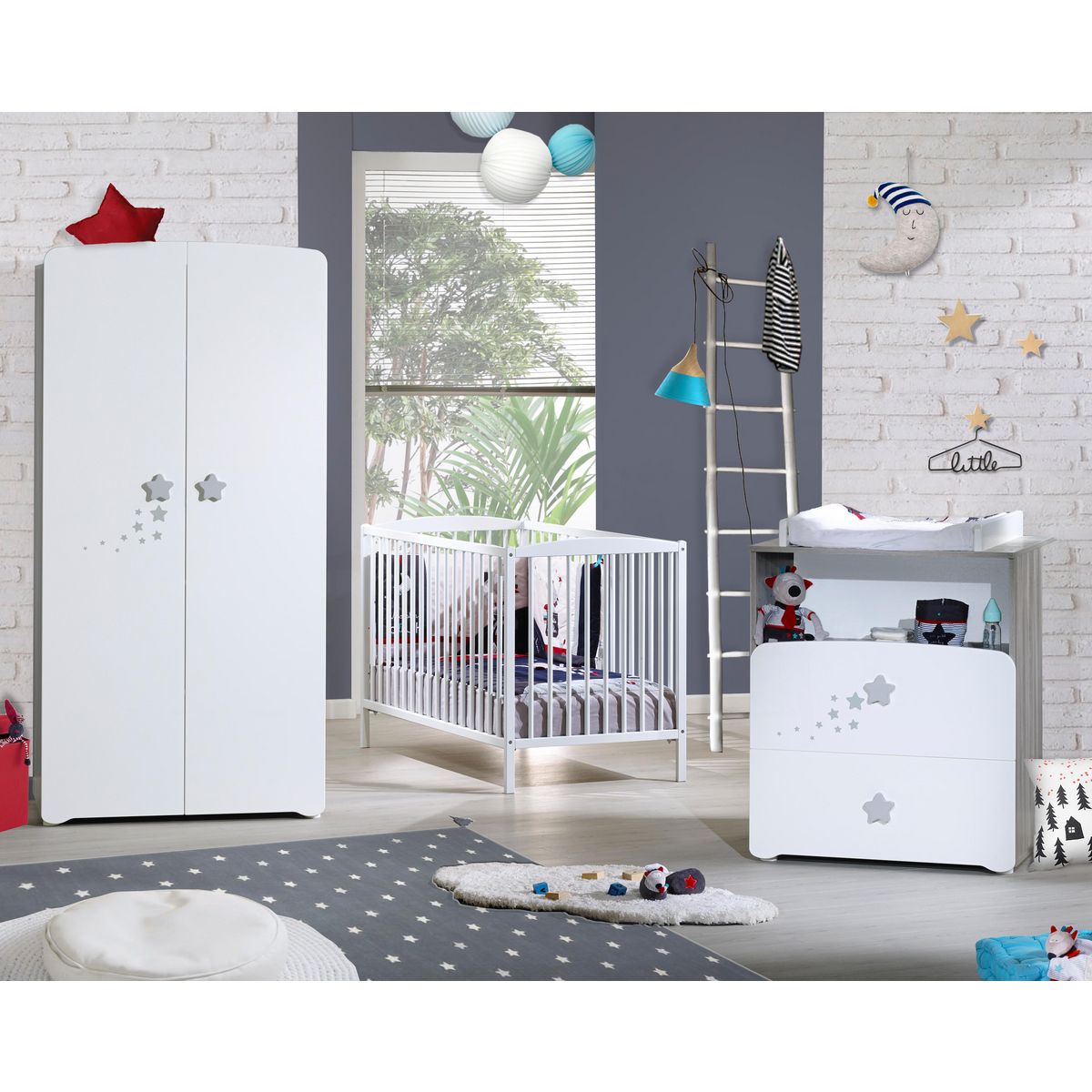 BABY PRICE Armoire chambre bébé 2 portes NEW NAO