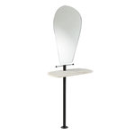 Paris Prix Miroir Avec Plateau en Marbre  Vivid  185cm Blanc & Noir