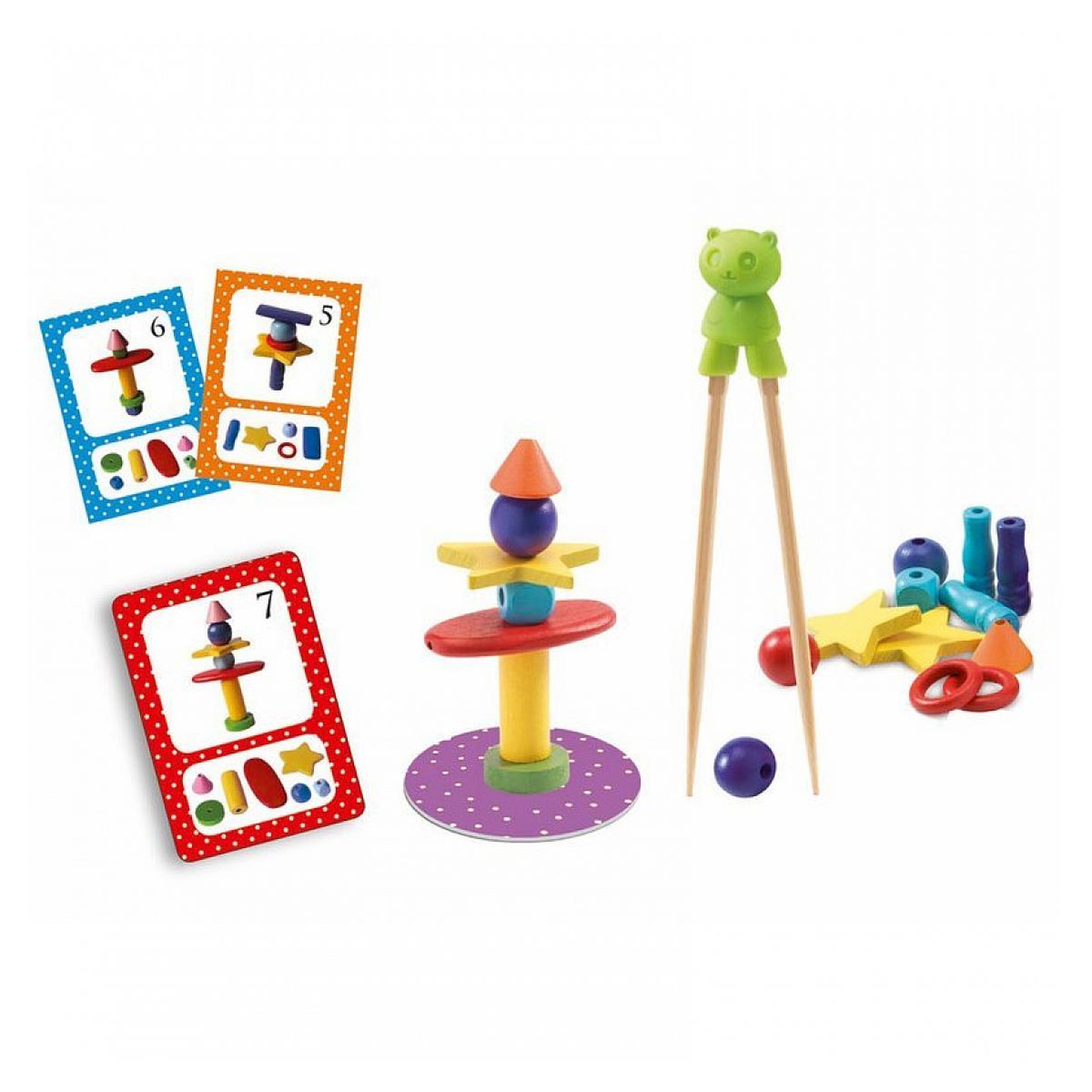 Voir la diapositive 2 : Djeco DJ08454 Totem zen - Jeu d adresse et de rapidite