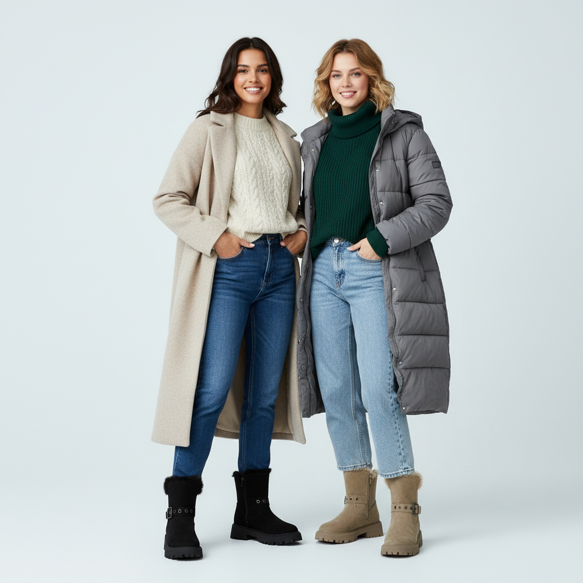 Voir la diapositive 6 : OZABI Ozabi bottines fourrées femme suédine zip et sangle semelle crantée