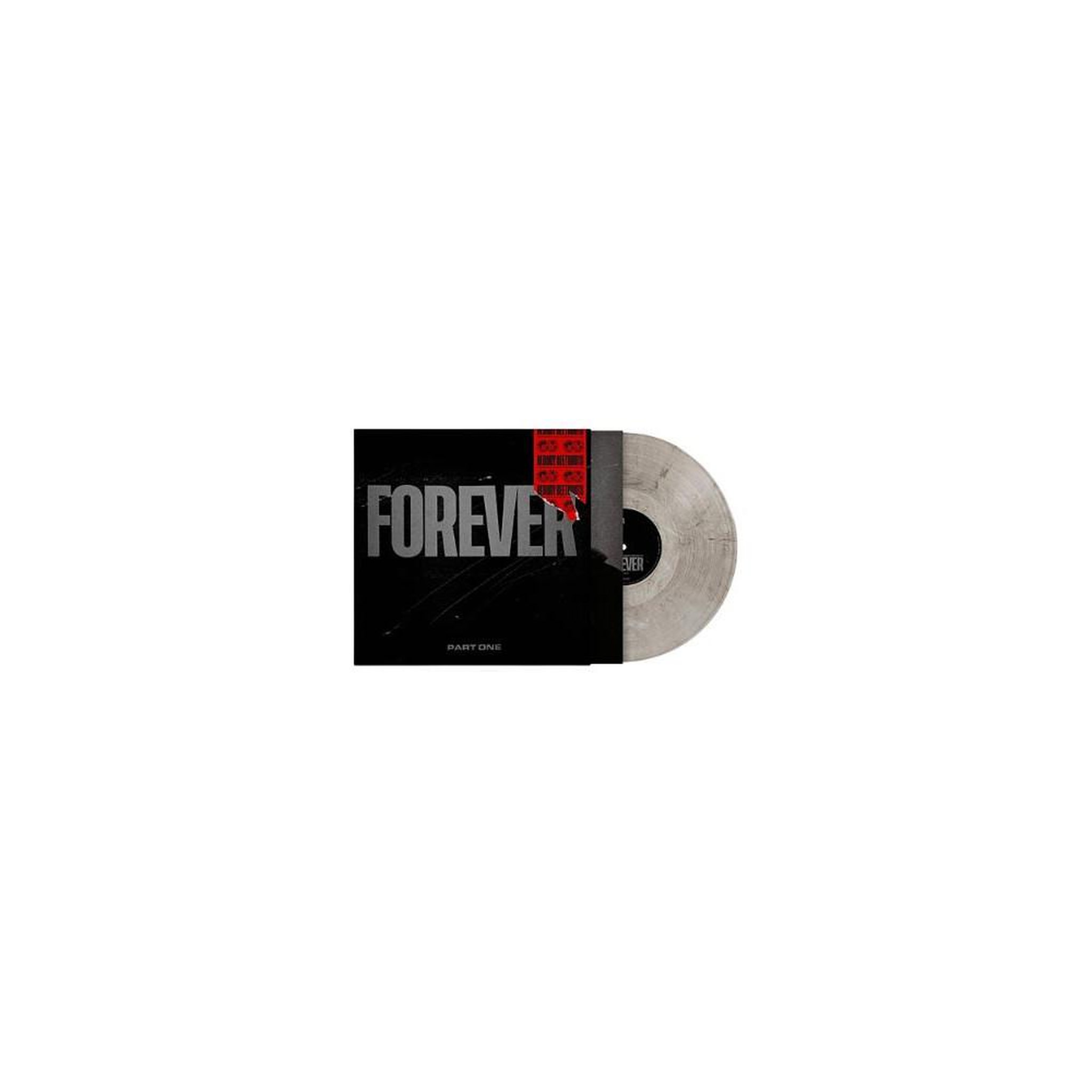 Vinyle édition limitée the bloody beetroots – forever part one, vinyle gris marbré