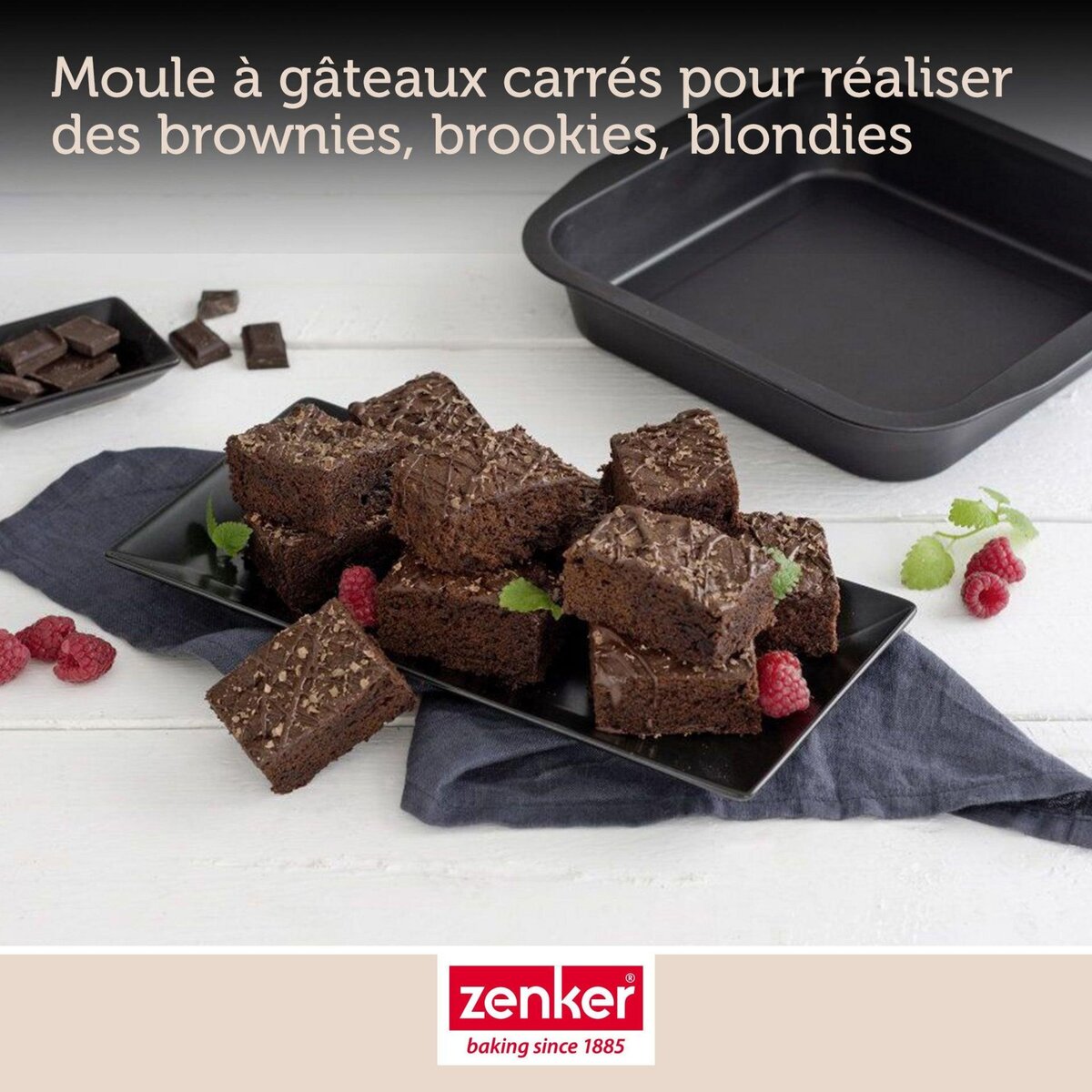ZENKER Ensemble de 2 Moules à brownie 27 x 26 cm Zenker Special Creative