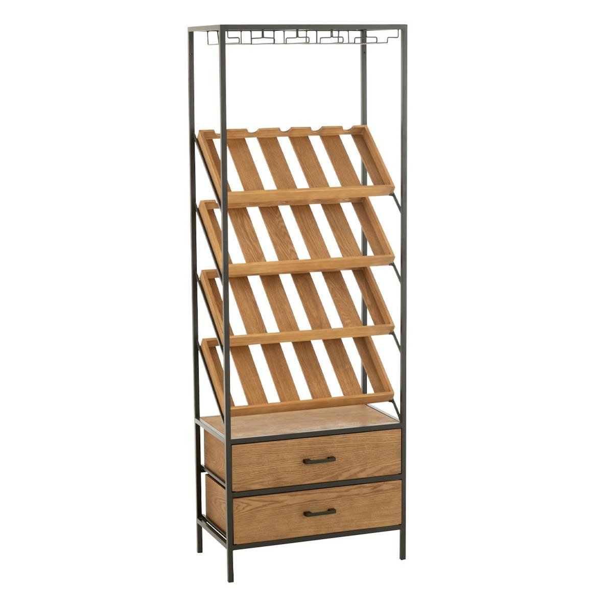 Paris Prix Meuble de Bar 20 Bouteilles  Wine  169cm Naturel