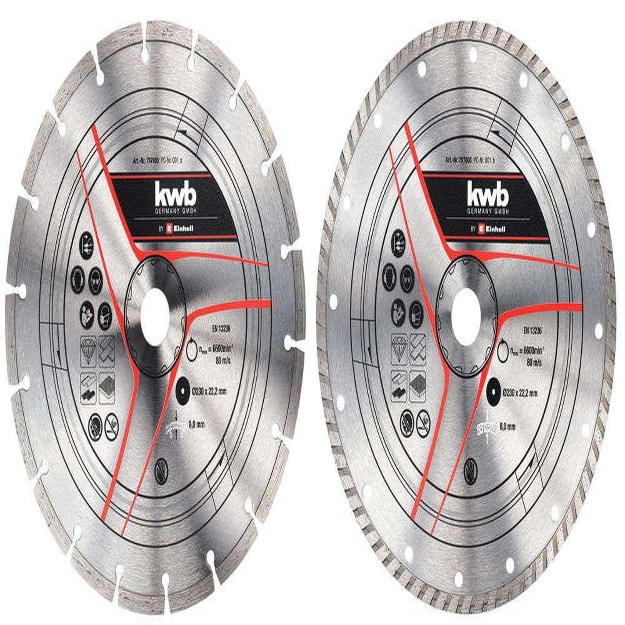 KWB Disque diamant 230mm, 2 pièces