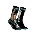 CAPSLAB Paire de chaussettes dépareillées Attack On Titan Eren. Coloris disponibles : Noir