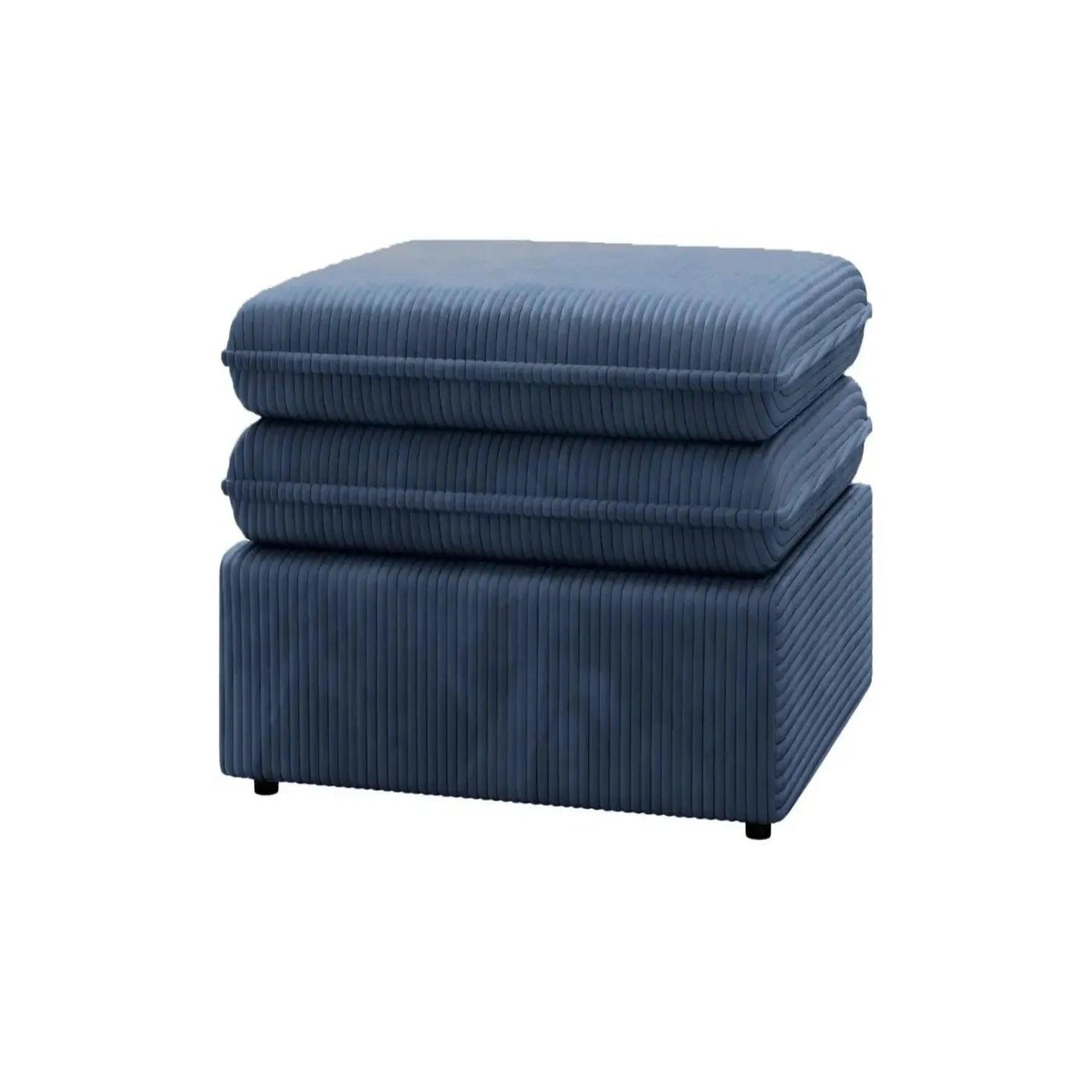 Voir la diapositive 4 : CASANOVA PARIS Oscar - pouf velours cotelé