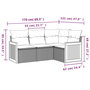 Voir la diapositive 6 : VIDAXL Salon de jardin avec coussins 4 pcs beige resine tressee