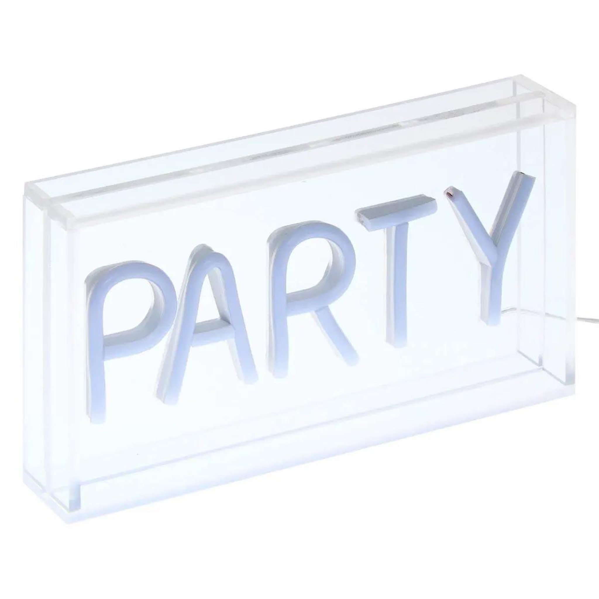 Voir la diapositive 2 : ATMOSPHERA Lampe néon led à poser  party  23cm jaune