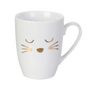 Voir la diapositive 2 : Paris Prix Mug Déco avec Cuillère  Chat  11cm Blanc