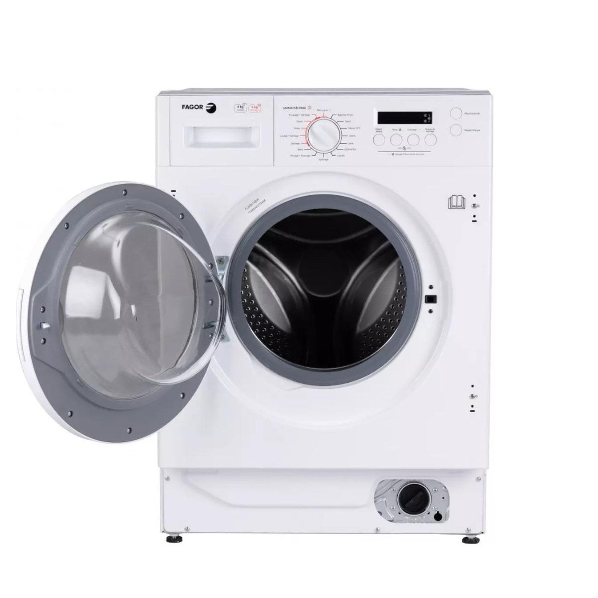 Voir la diapositive 5 : Fagor Lave-linge séchant intégrable 8/6kg 1400 tours/min - flsi8614bw