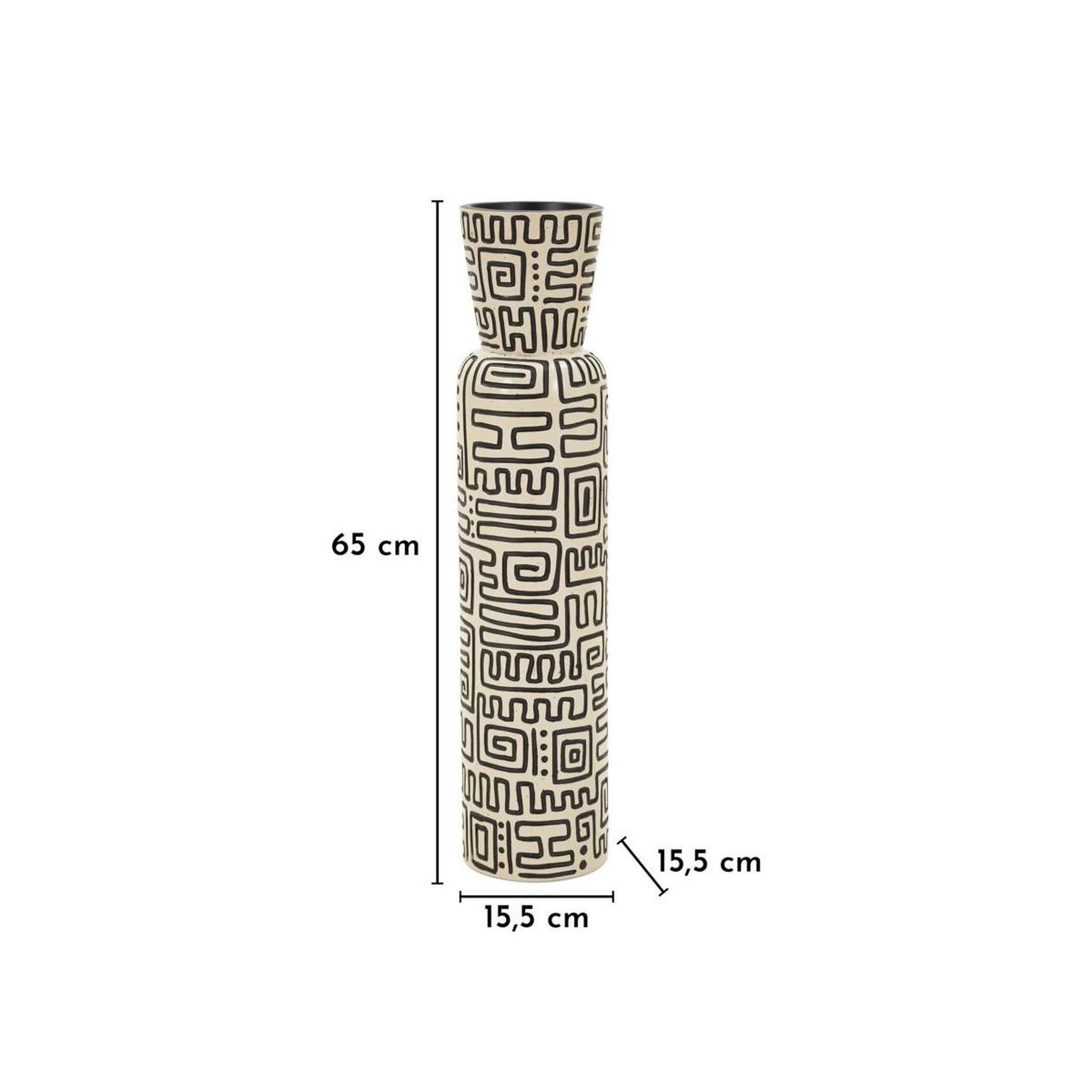 Voir la diapositive 6 : Paris Prix Vase design  nairobi  65cm blanc & noir